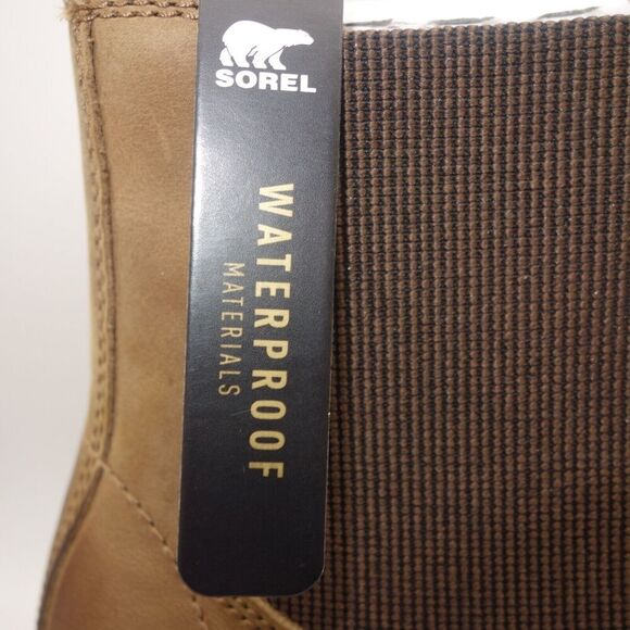 NEW Sorel women's 11 Hi-Line Heel Chelsea Waterproof Boot Umber Brown READ - Picture 4 of 13